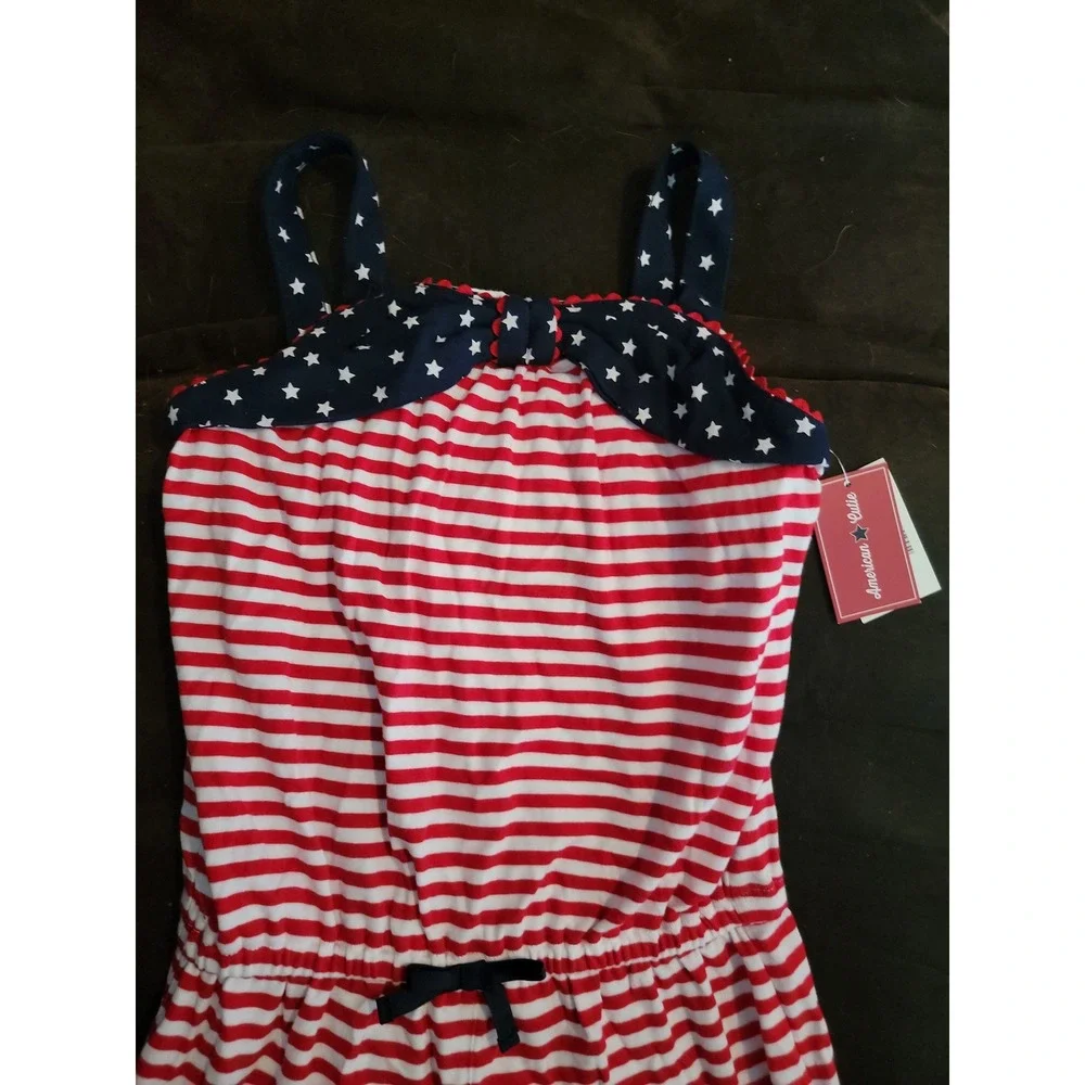 Gymboree American cutie 4th of july stars and stripes romper size 12 nwt‎